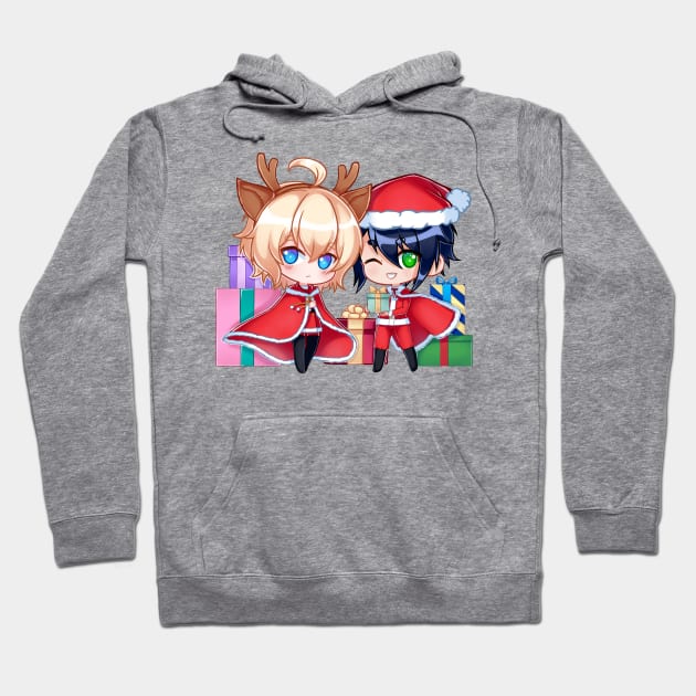 Christmas MikaYuu Hoodie by HellaKumii